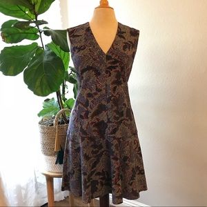 Tory Burch Drop Waist Printed Dress - NWT SIZE S
